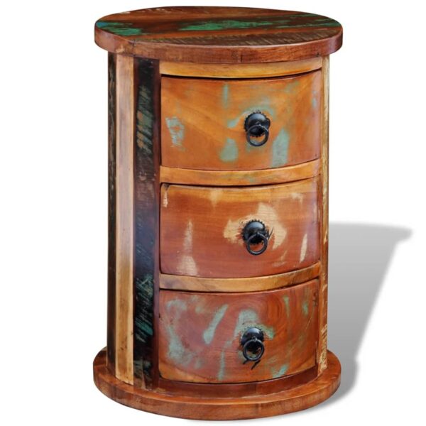 vidaXL Reclaimed Cabinet with 3 Drawers Solid Wood - Image 9