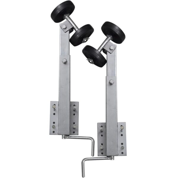 vidaXL Boat Trailer Double Roller Bow Support Set of 2 23.2"-33.1" - Image 4