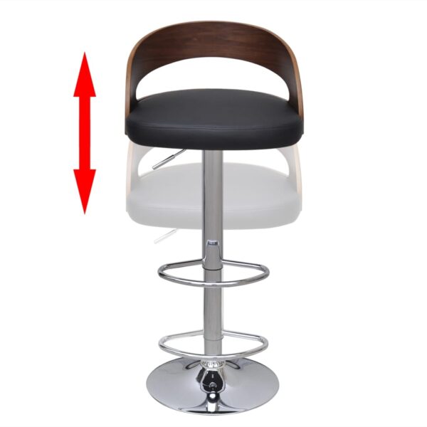 vidaXL Bar Stools 2 pcs Bent Wood - Image 5