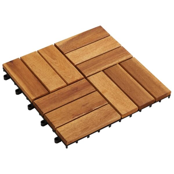 vidaXL Decking Tiles 11.8"x11.8" Acacia Set of 20 - Image 2