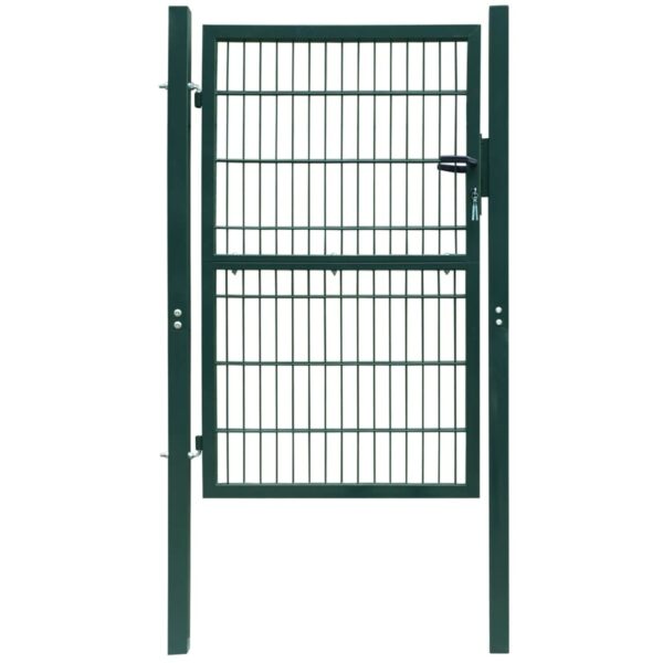 vidaXL 2D Fence Gate (Single) Green 41.7"x66.9"