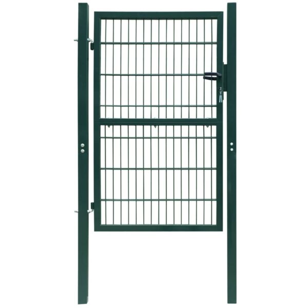 vidaXL 2D Fence Gate (Single) Green 41.7"x74.8"