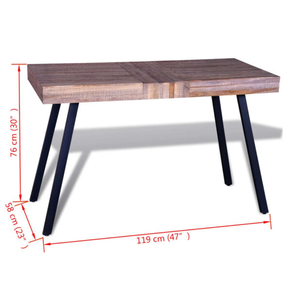 vidaXL Table Reclaimed Teak - Image 8