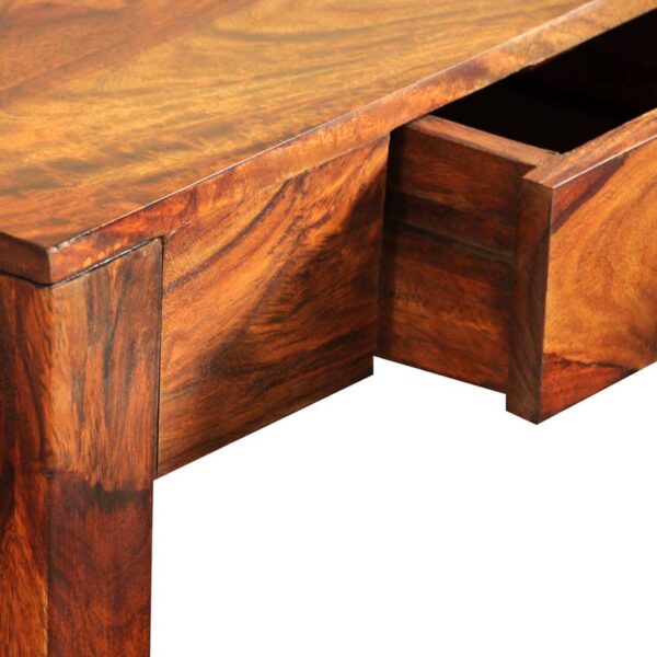 vidaXL Console Table with 3 Drawers 31.5" Solid Sheesham Wood - Image 4