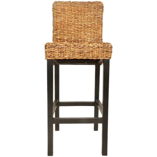 vidaXL Bar Stools 2 pcs Abaca - Image 3