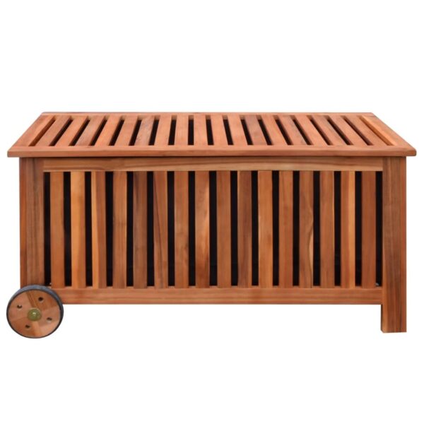 vidaXL Patio Storage Box 46"x20"x23" Wood - Image 3