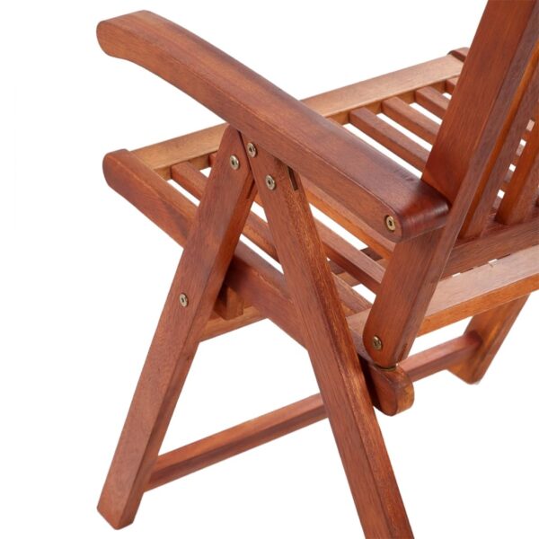 vidaXL Folding Patio Chairs 2 pcs Solid Acacia Wood Brown - Image 7