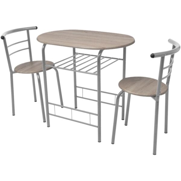 vidaXL Breakfast Bar Set MDF - Image 2