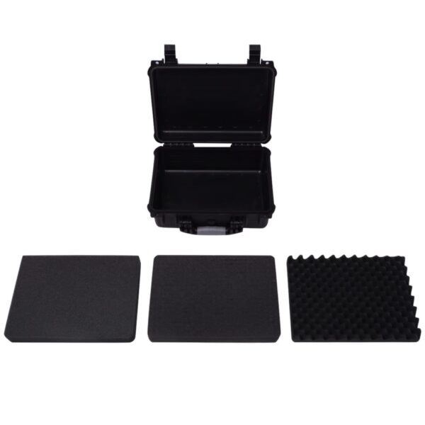 vidaXL Protective Equipment Case 16"x13"x6.9" Black - Image 5