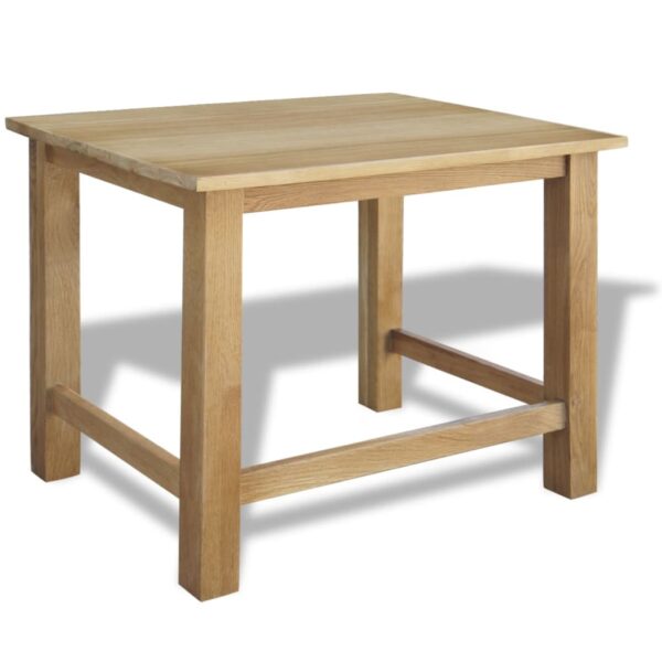 vidaXL Nest of Tables 3 Pieces Solid Oak Wood - Image 2