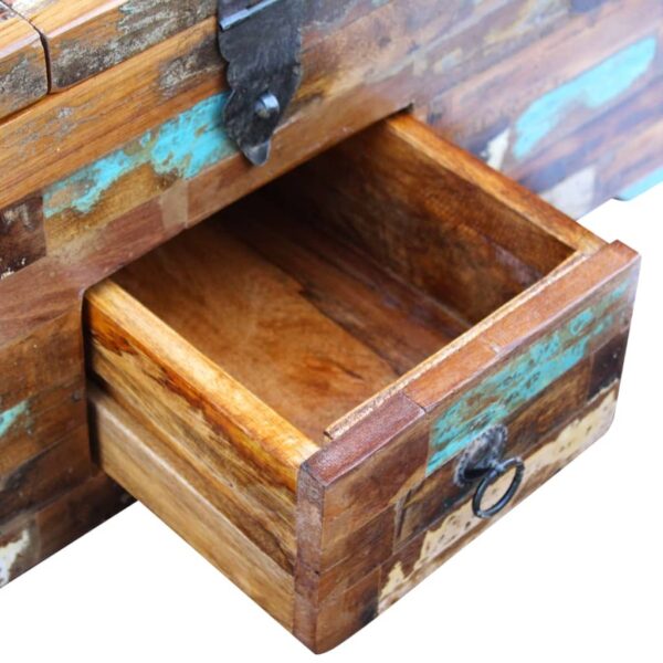 vidaXL Coffee Table Box Chest Solid Reclaimed Wood 31.5"x15.7"x13.8" - Image 8