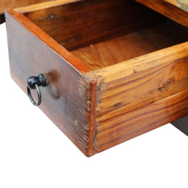 vidaXL Coffee Table Drawers Solid Reclaimed Wood 35.4"x17.7"x13.8" - Image 7