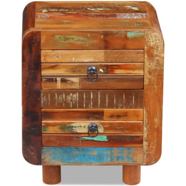 vidaXL Night Cabinet Solid Reclaimed Wood 16.9"x13"x20" - Image 3