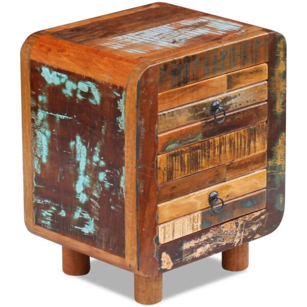 vidaXL Night Cabinet Solid Reclaimed Wood 16.9"x13"x20" - Image 7