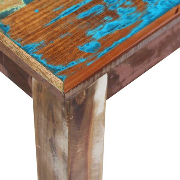 vidaXL Bench Solid Reclaimed Wood 63"x13.8"x18.1" - Image 7