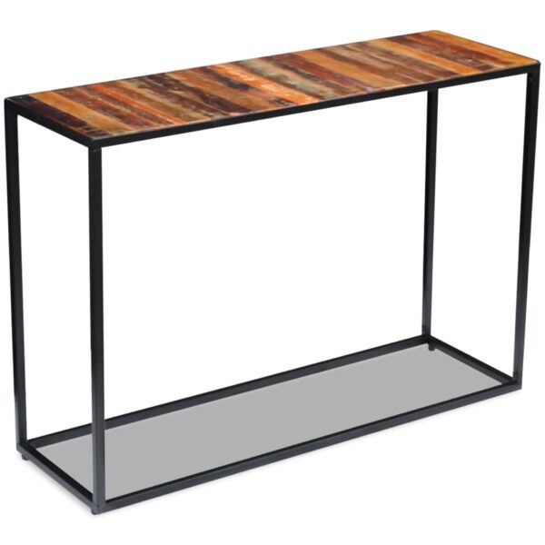 vidaXL Console Table Solid Reclaimed Wood 43.3"x13.8"x30" - Image 4