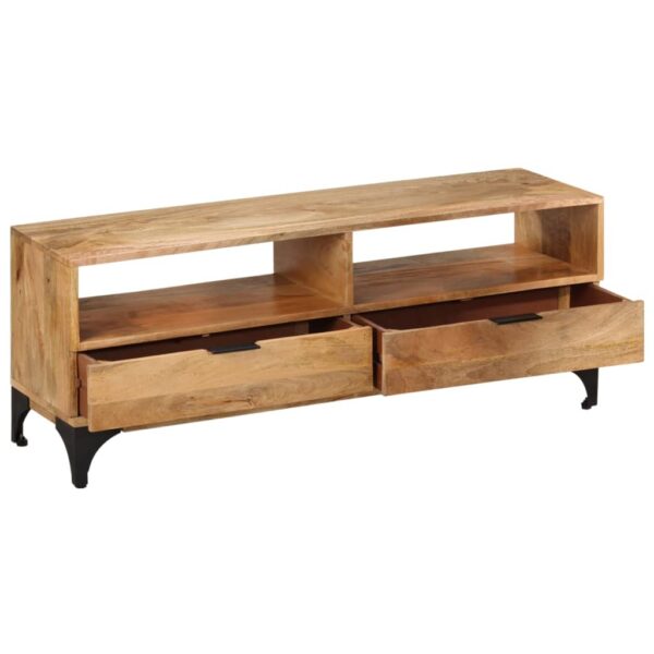 vidaXL TV Stand Mango Wood 47.2"x13.8"x17.7" - Image 3