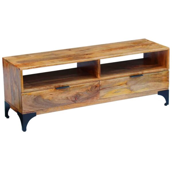 vidaXL TV Stand Mango Wood 47.2"x13.8"x17.7" - Image 10