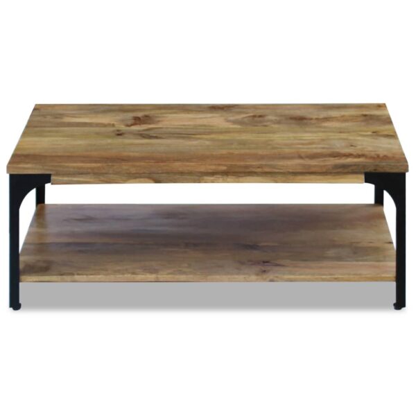 vidaXL Coffee Table Mango Wood 39.4"x23.6"x15" - Image 6