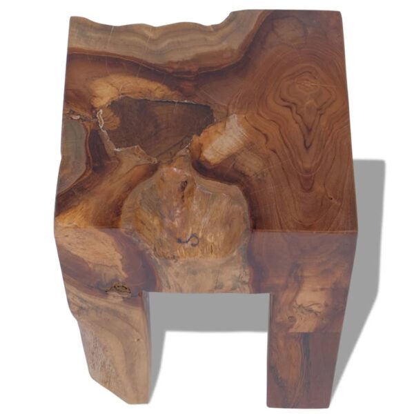 vidaXL Stool Solid Teak Wood - Image 5