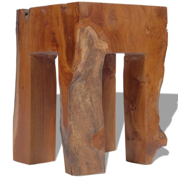 vidaXL Stool Solid Teak Wood - Image 7