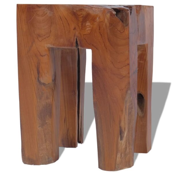 vidaXL Stool Solid Teak Wood - Image 8