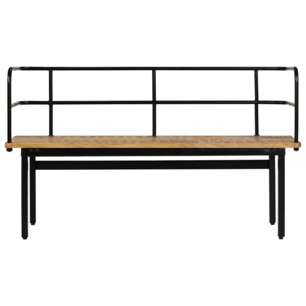 vidaXL Bench 47.2"x15.7"x27.6" Solid Mango Wood - Image 2