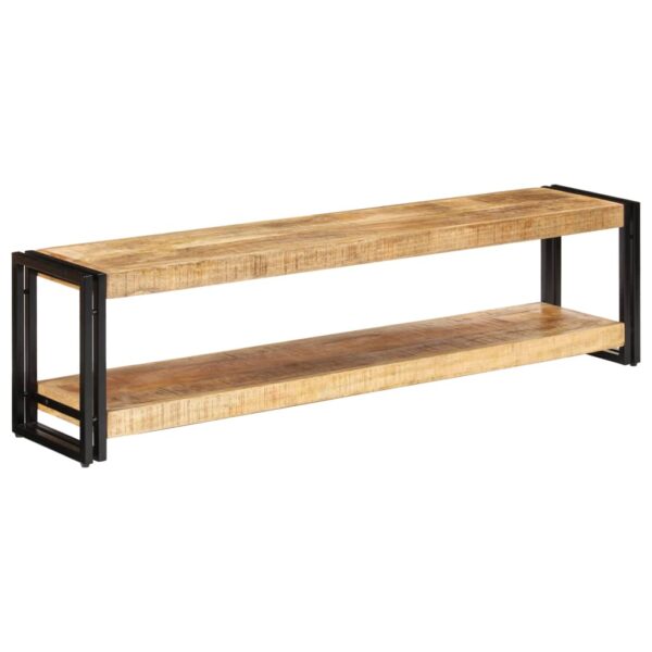 vidaXL TV Stand 59.1"x11.8"x15.7" Solid Wood Mango - Image 11