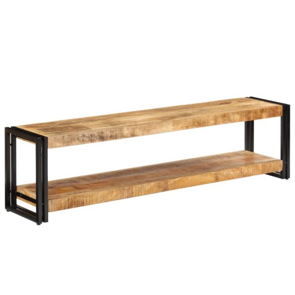 vidaXL TV Stand 59.1"x11.8"x15.7" Solid Wood Mango - Image 12