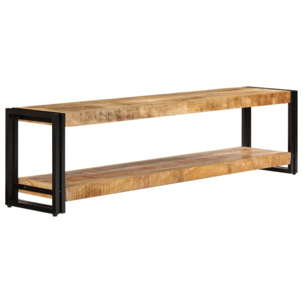 vidaXL TV Stand 59.1"x11.8"x15.7" Solid Wood Mango - Image 4