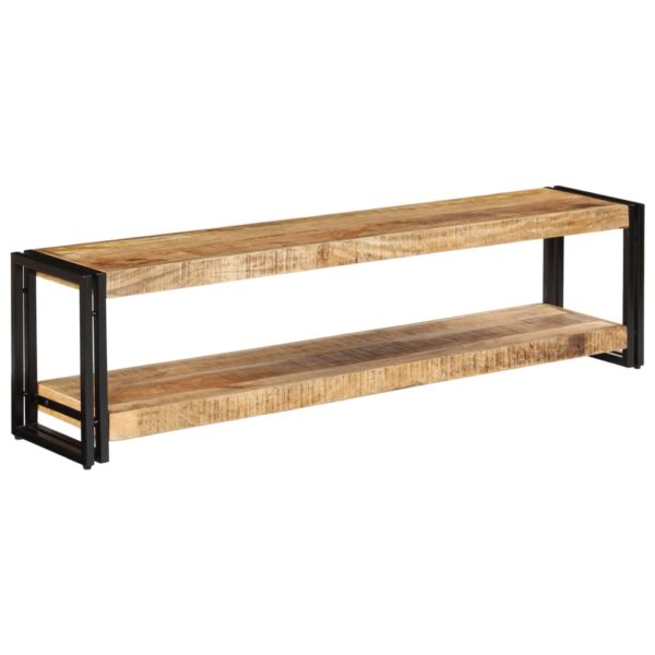 vidaXL TV Stand 59.1"x11.8"x15.7" Solid Wood Mango - Image 8