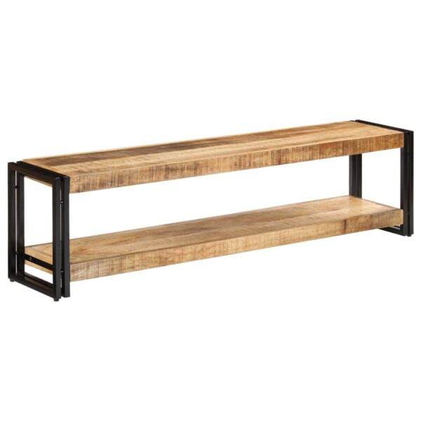 vidaXL TV Stand 59.1"x11.8"x15.7" Solid Wood Mango - Image 9