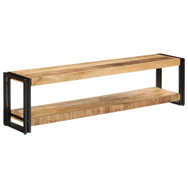 vidaXL TV Stand 59.1"x11.8"x15.7" Solid Wood Mango - Image 10