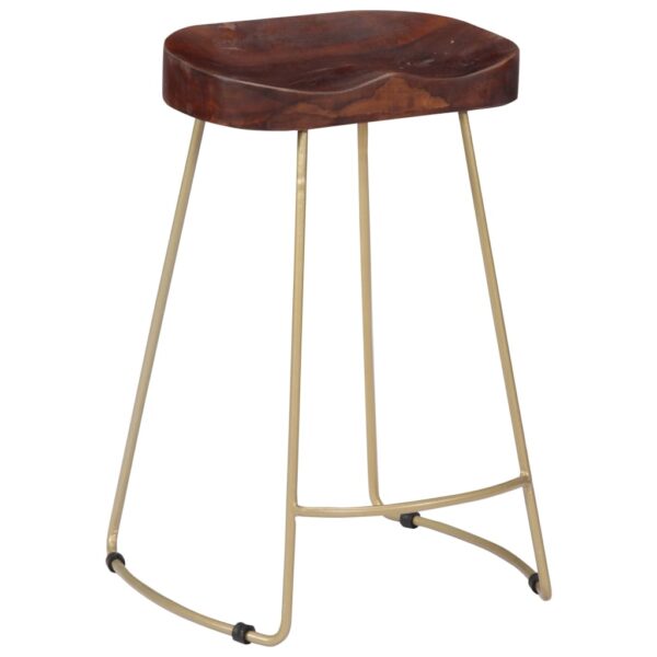 vidaXL Gavin Bar Stools 2 pcs Solid Mango Wood - Image 12