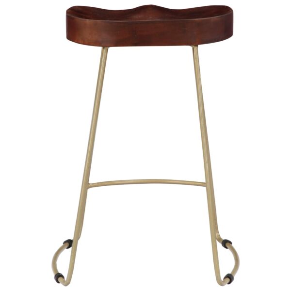 vidaXL Gavin Bar Stools 2 pcs Solid Mango Wood - Image 4