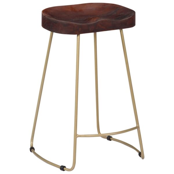 vidaXL Gavin Bar Stools 2 pcs Solid Mango Wood - Image 10