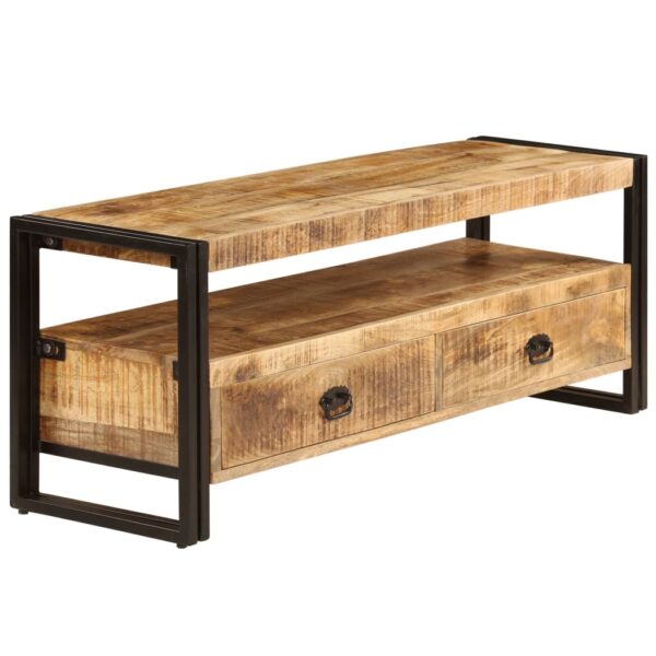 vidaXL TV Stand 47.2"x13.8"x17.7" Solid Wood Mango - Image 2