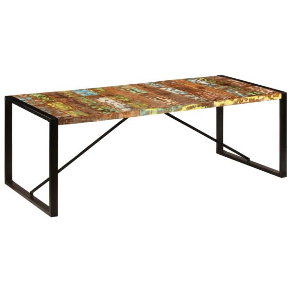 vidaXL Dining Table 86.6"x39.4"x29.5" Solid Reclaimed Wood