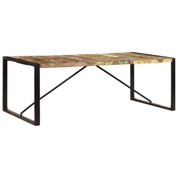 vidaXL Dining Table 86.6"x39.4"x29.5" Solid Reclaimed Wood - Image 11