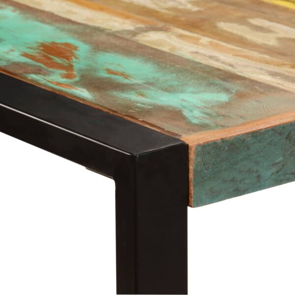 vidaXL Dining Table 86.6"x39.4"x29.5" Solid Reclaimed Wood - Image 3