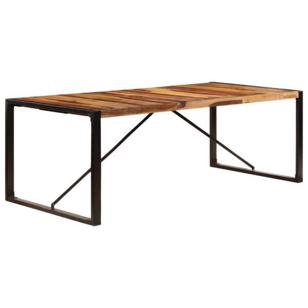 vidaXL Dining Table 86.6"x39.4"x29.5" Solid Sheesham Wood - Image 11