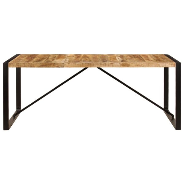 vidaXL Dining Table 78.7"x39.4"x29.5" Solid Mango Wood - Image 2