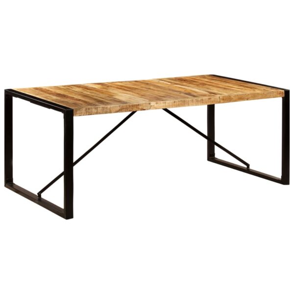 vidaXL Dining Table 78.7"x39.4"x29.5" Solid Mango Wood - Image 11