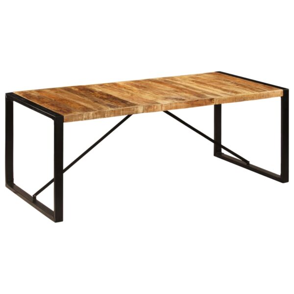 vidaXL Dining Table 78.7"x39.4"x29.5" Solid Mango Wood - Image 7