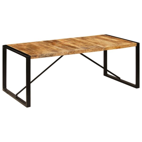 vidaXL Dining Table 78.7"x39.4"x29.5" Solid Mango Wood - Image 9