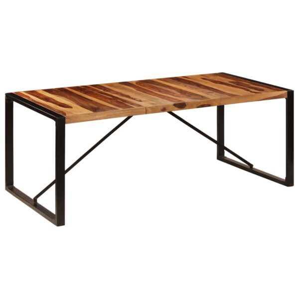 vidaXL Dining Table 78.7"x39.4"x29.5" Solid Sheesham Wood - Image 11