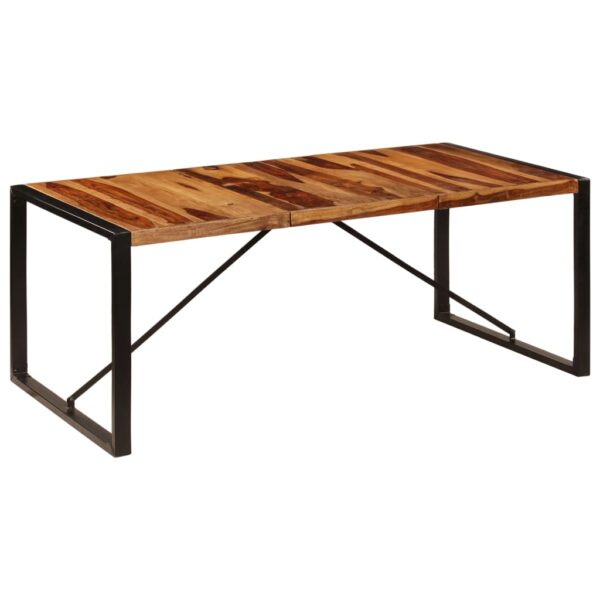 vidaXL Dining Table 78.7"x39.4"x29.5" Solid Sheesham Wood - Image 8