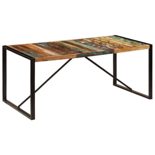 vidaXL Dining Table 70.9"x35.4"x29.5" Solid Reclaimed Wood