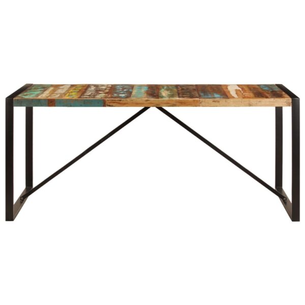 vidaXL Dining Table 70.9"x35.4"x29.5" Solid Reclaimed Wood - Image 2