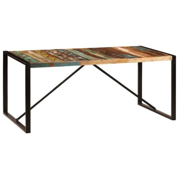 vidaXL Dining Table 70.9"x35.4"x29.5" Solid Reclaimed Wood - Image 7